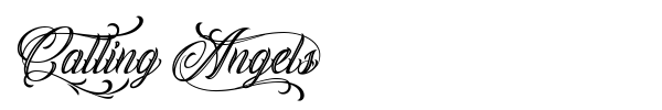 Calling Angels font preview